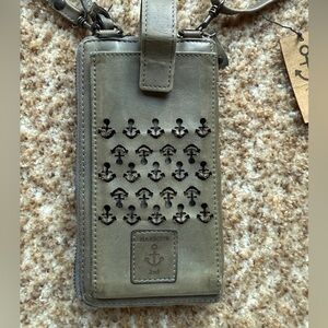NWT Harbour 2nd $198 Leather Crossbody Wallet Phone Bag